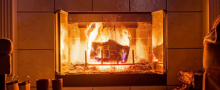 Mendota Hearth Landscape Fireplace Installation in New Port Richey, Florida